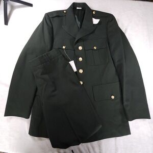 Army‎ CLASS A DRESS GREEN ARMY SERGE AG 489 JACKET 40R & army dress pants 32sx27